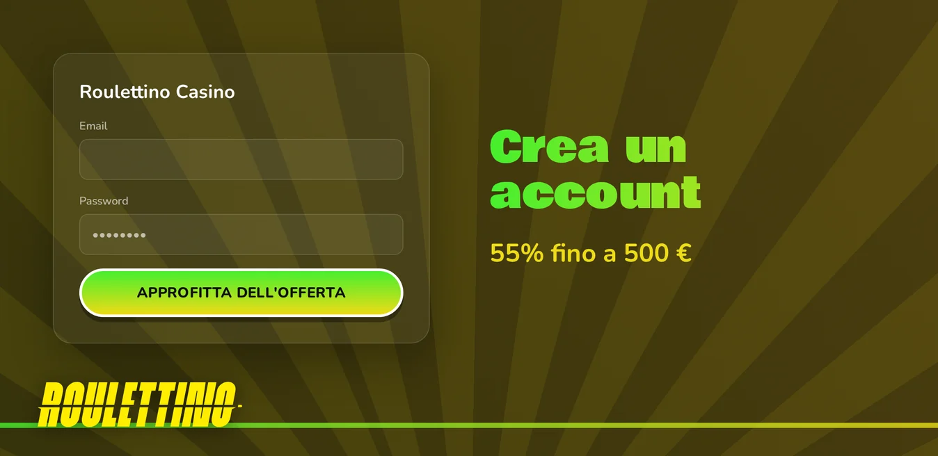 Crea il tuo account