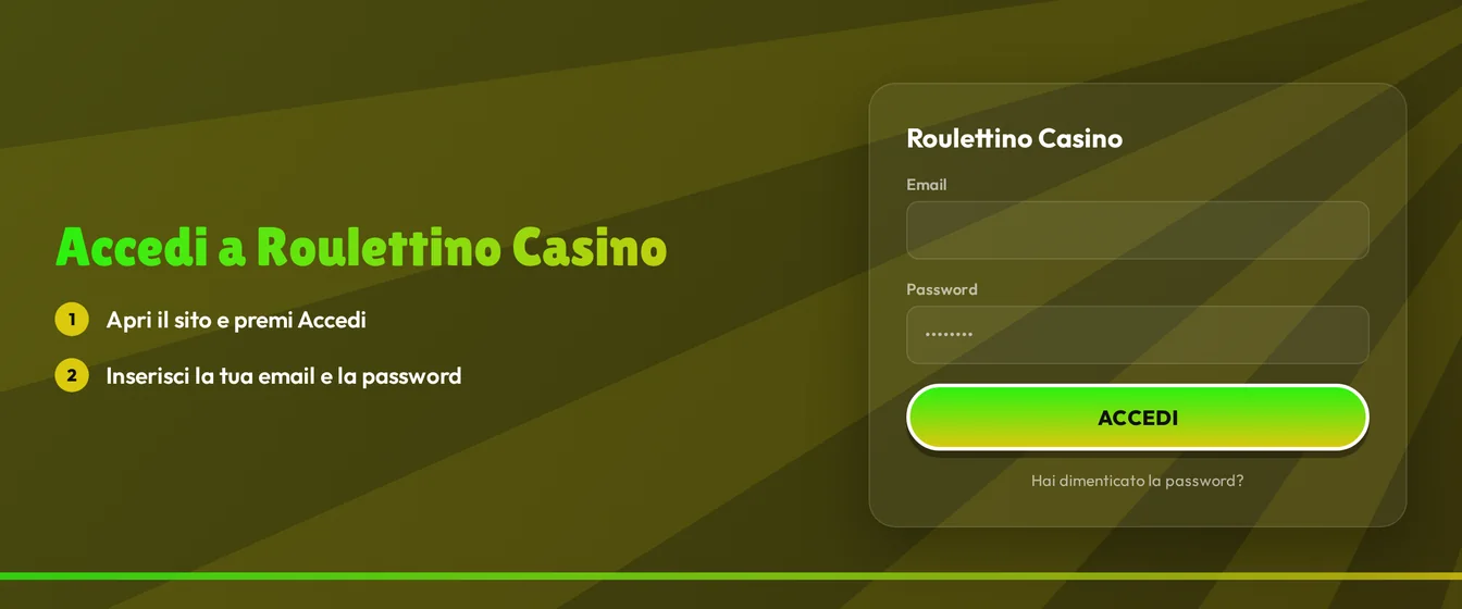Accedi a Roulettino Casino